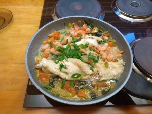 Ginger and spring onion fish
