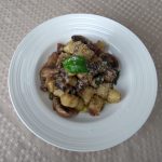 Gnocchi With Red Wine And Mushrooms